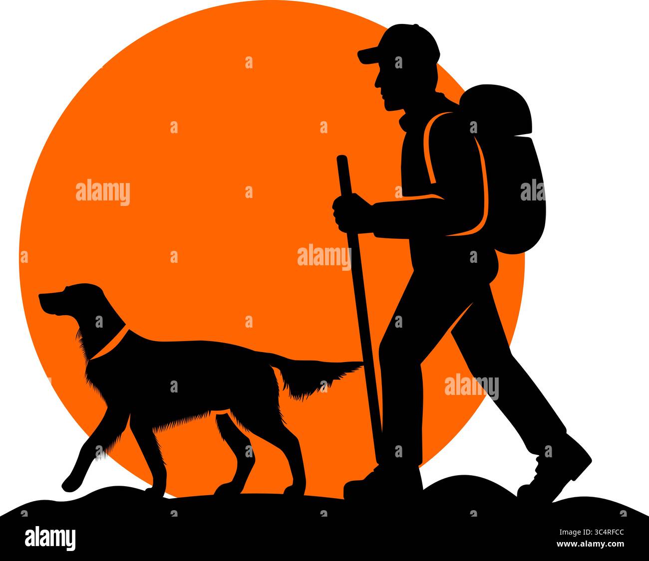 Silhouetten der Freiheit. Stock Vektor