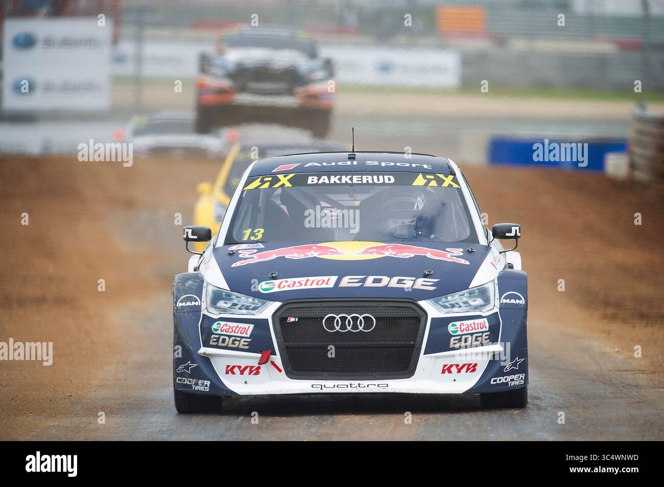 30. September 2018: Andreas Bakkerud #13 mit Team EKS Audi Sport im Qualifying 4 bei der Rallycross-Weltmeisterschaft auf dem Circuit of the Americas. Austin, Texas. Mario Cantu/CSM(Kreditbild: &Copy; Mario Cantu/CSM via ZUMA Wire) Stockfoto