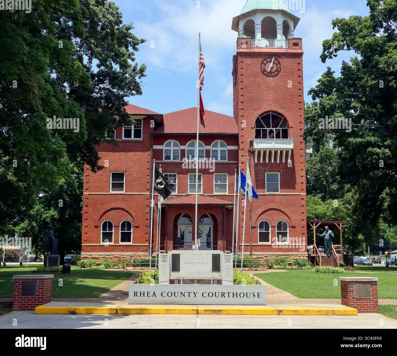Rhea County Courthouse in Dayton, TN, Austragungsort des historischen Scopes Monkey Trial aus dem Jahr 1925. Stockfoto