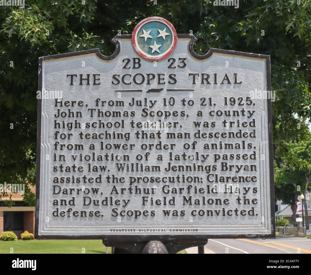 Rhea County Courthouse in Dayton, TN, Austragungsort des historischen Scopes Monkey Trial aus dem Jahr 1925. Stockfoto