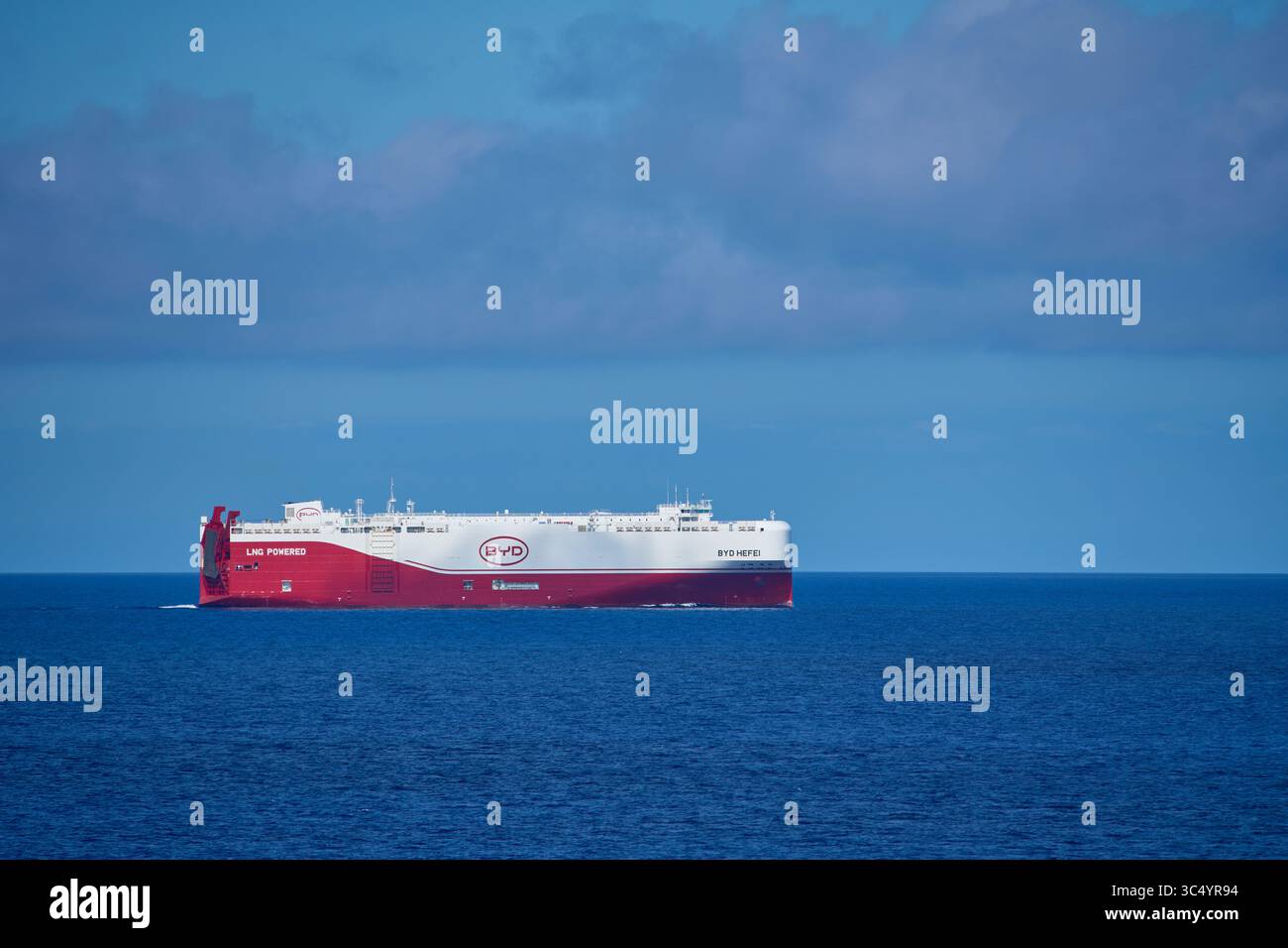 BYD Hefei auf See in der Nähe von Lissabon, Portugal Stockfoto