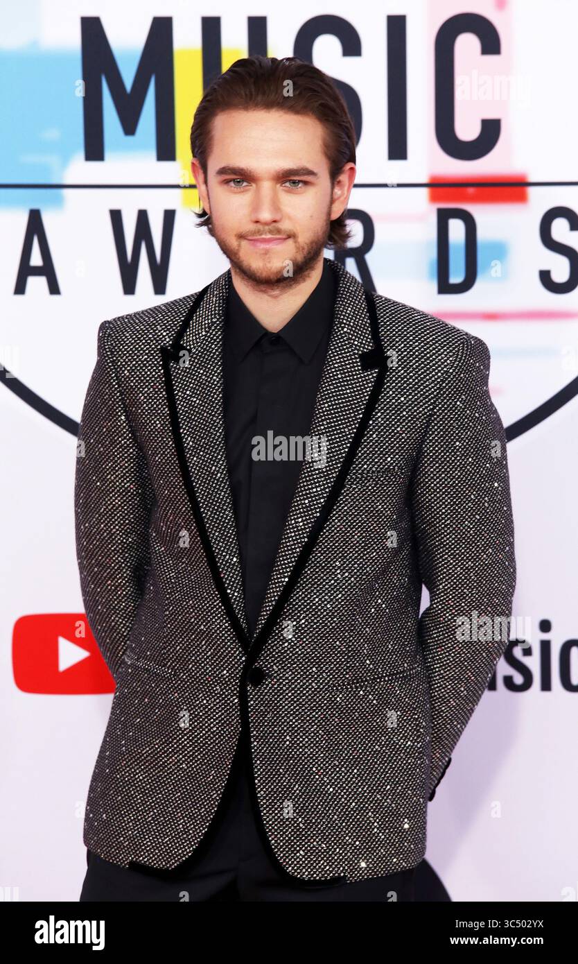 9. Oktober 2018 – Los Angeles, Kalifornien, USA – Zedd während der American Music Awards 2018 im Microsoft Theater am Dienstag, 9. Oktober 2018 in Los Angeles, Kalifornien. (Bild: © Prensa Internacional Via ZUMA Wire) Stockfoto