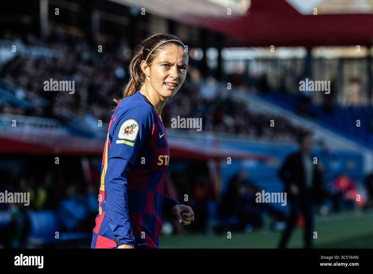8. Dezember 2019, Barcelona, Spanien: Aitana Bonmati vom FC Barcelona, während der spanischen Frauenliga, Liga Iberdrola Fußballspiel zwischen FC Barcelona Women und Real Betis Women im Johan Cruyff Stadium am 08. Dezember 2019 in Barcelona, Spanien. (Kreditbild: © AFP7 via ZUMA Wire) Stockfoto