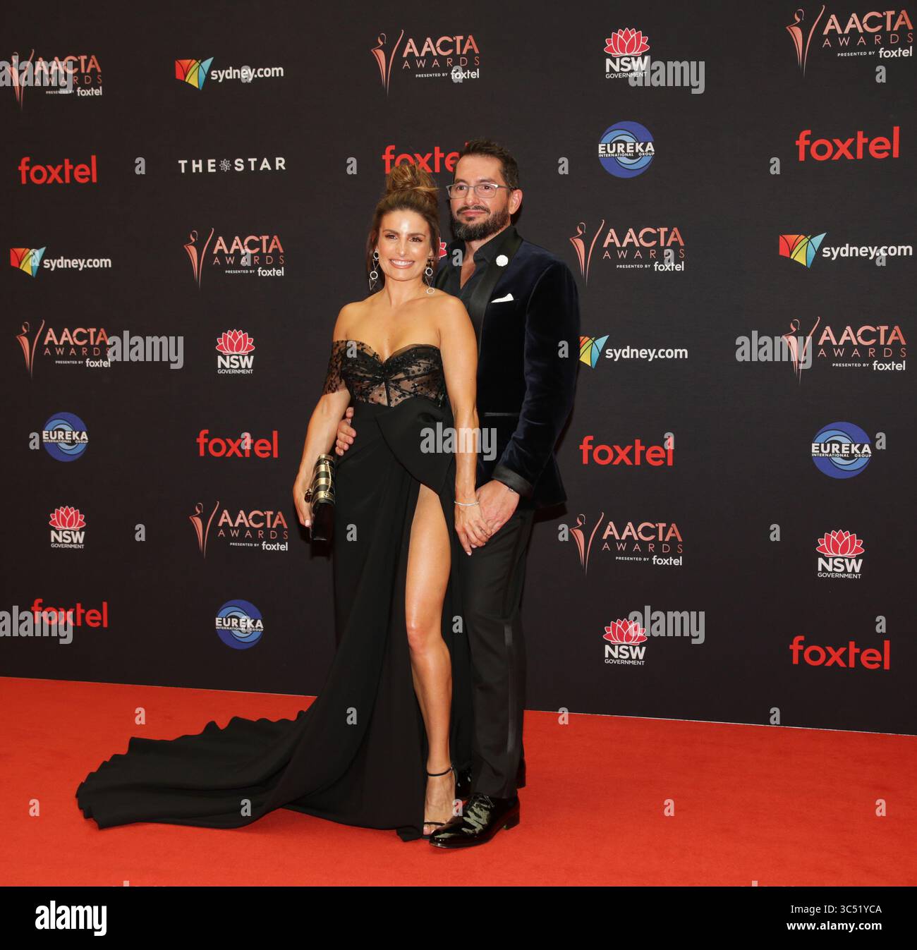 4. Dezember 2019, Sydney, Australien: ADA Nicodemou und Adam Rigby nehmen an den von Foxtel vergebenen AACTA Awards 2019 im Star in Sydney Teil. (Credit Image: © Belinda Vel/SOPA Images via ZUMA Wire) Stockfoto