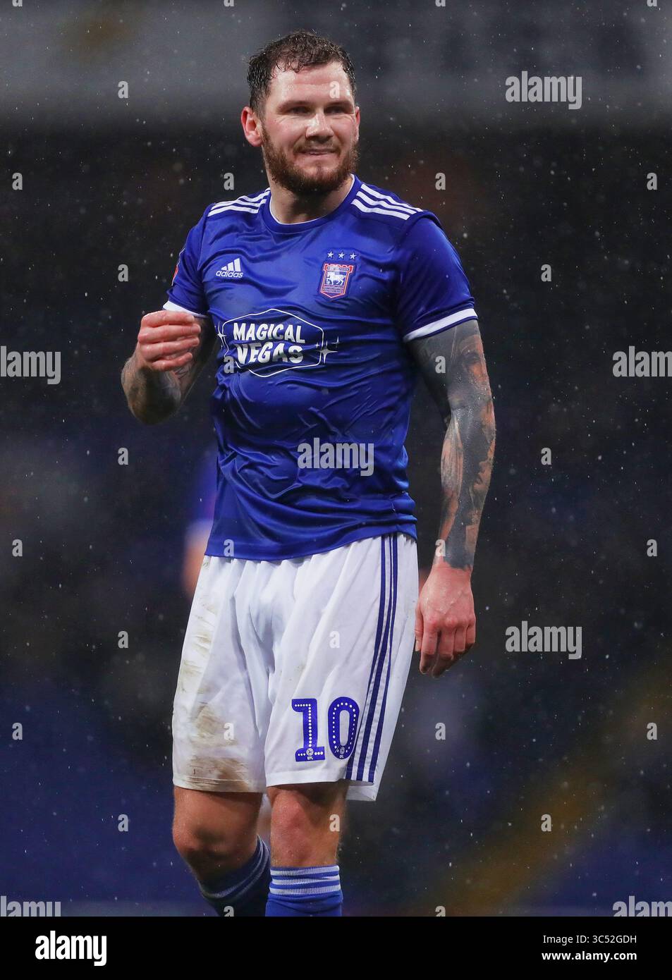 10. Dezember 2019, Ipswich, Vereinigtes Königreich: James Norwood aus Ipswich Town wird während des Rückspielspielspiels zwischen Ipswich Town und Coventry City in der Portman Road gesehen. (Credit Image: © Richard Calver/SOPA Images via ZUMA Wire) Stockfoto