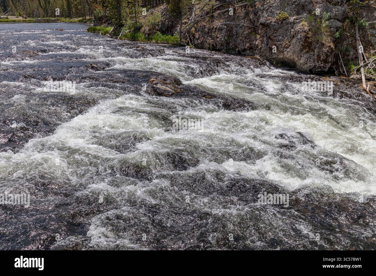 Turbulentes Weißwasser Stockfoto