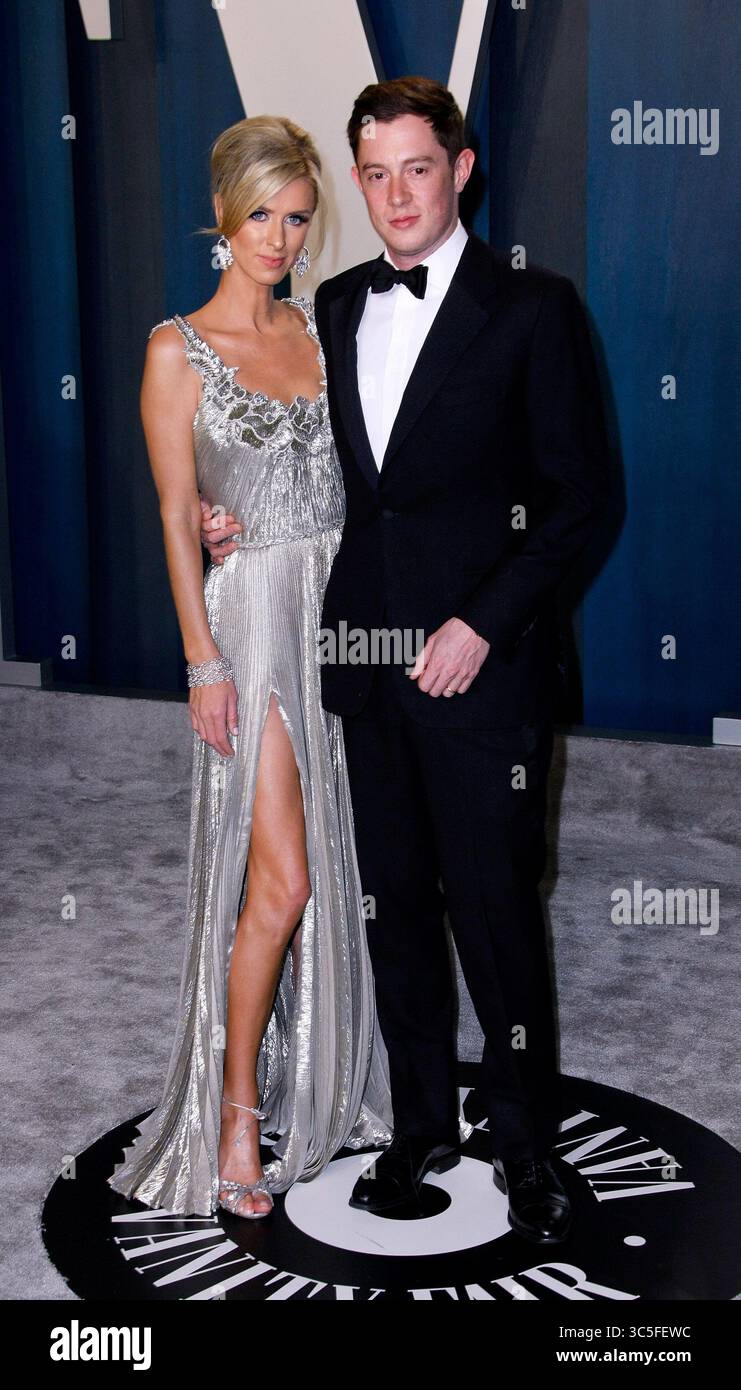 Februar 2020, Beverly Hills, CA, USA: BEVERLY HILLS, KALIFORNIEN - 9. FEBRUAR: Nicky Hilton Rothschild, James Rothschild, nahmen am 9. Februar 2020 an der Vanity Fair Oscar Party im Wallis Annenberg Center for the Performing Arts 2020 in Beverly Hills, Kalifornien, Teil. Foto: Crash/imageSPACE (Foto: © Imagespace via ZUMA Wire) Stockfoto