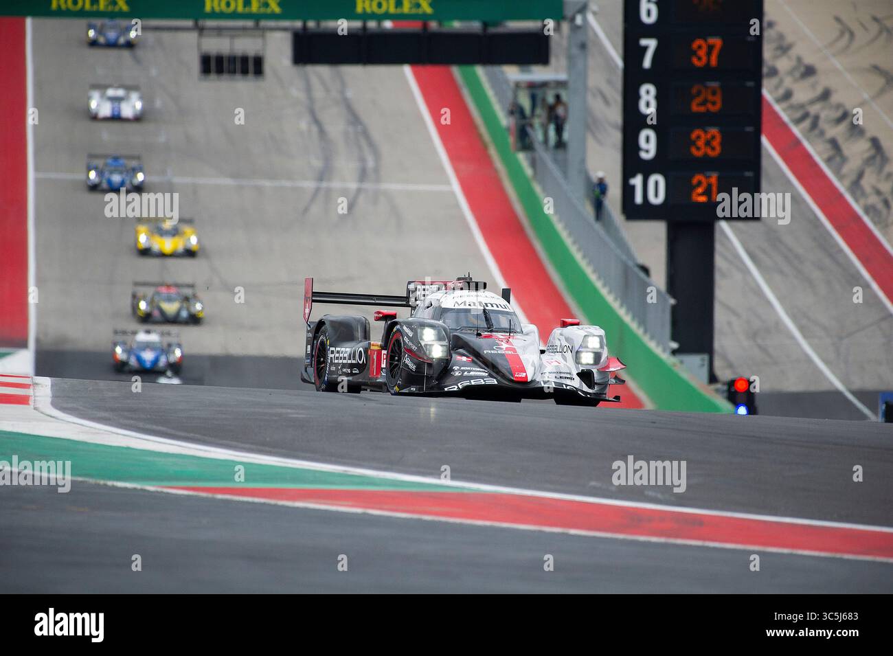 23. Februar 2020: Rebellion Racing Bruno Senna (Fahrer 1), Gustavo Menezes (Fahrer 2) und Norman NATO (Fahrer 3) mit LMP1 #01 fahren die Rebellion R13 Gibson auf dem Lone Star Le Mans – 6 Stunden Circuit of the Americas in Austin, Texas. Mario Cantu/CSM(Kreditbild: &Copy; Mario Cantu/CSM via ZUMA Wire) Stockfoto