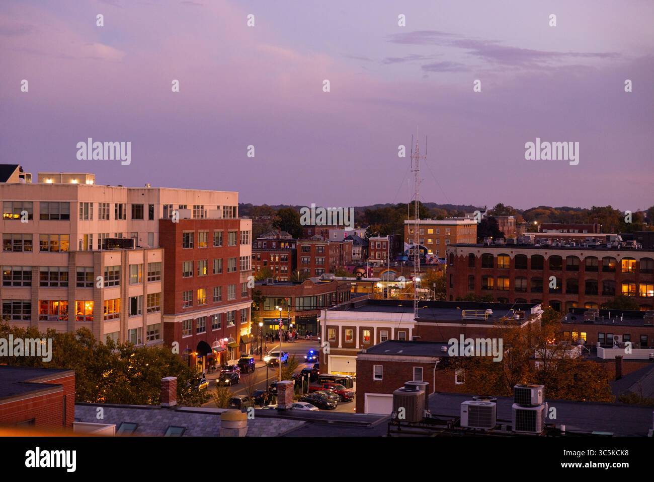 Skyline der Stadt Salem Massachusetts Stockfoto