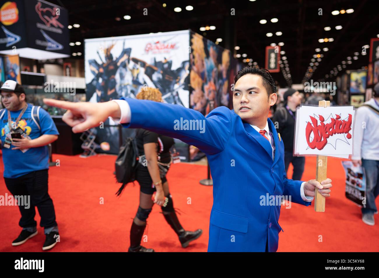 Februar 2020, Chicago, Illinois, USA: Phoenix Wright: ACE Attourney Cosplayer auf der C2E2 (Bild: © Chris Riha/ZUMA Wire) Stockfoto