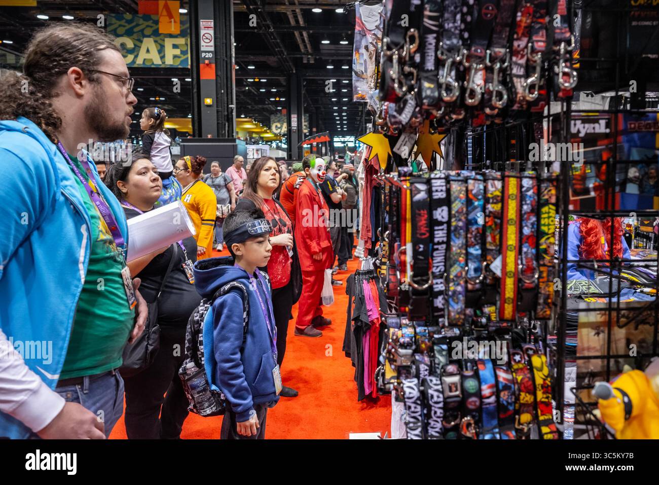 März 2020, Chicago, Illinois, USA: Merchandise and Toys in Hülle und Fülle auf der C2E2 (Foto: © Chris Riha/ZUMA Wire) Stockfoto