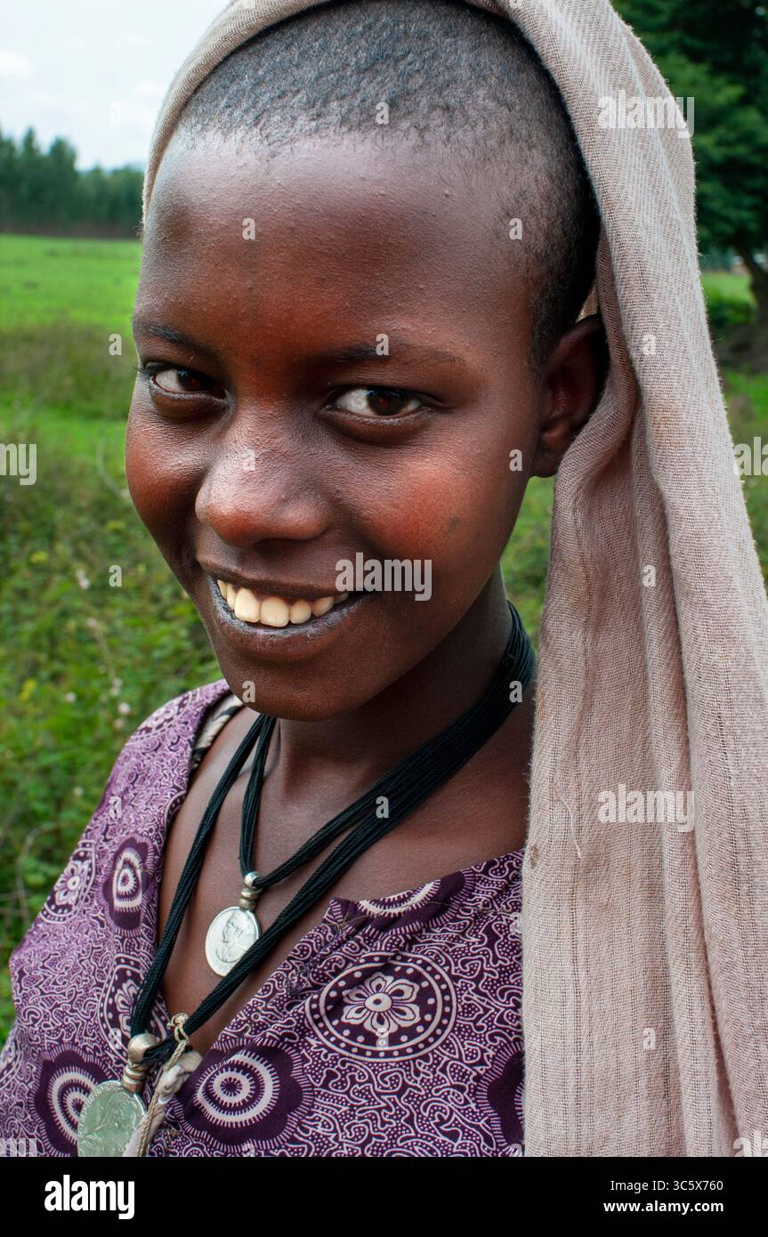 17. Juli 2012, Äthiopien: Tis Issat Oder Tissisat. Die Blue Nil Falls sind ein Wasserfall am Blue Nil in Äthiopien. Es ist auf Amharisch als Tis Abay bekannt, was „großer Rauch“ bedeutet. Er liegt am oberen Flusslauf, etwa 30 km flussabwärts von Bahir dar und dem Tana-See. (Kreditbild: © Sergi ReboredoZUMA Wire) Stockfoto