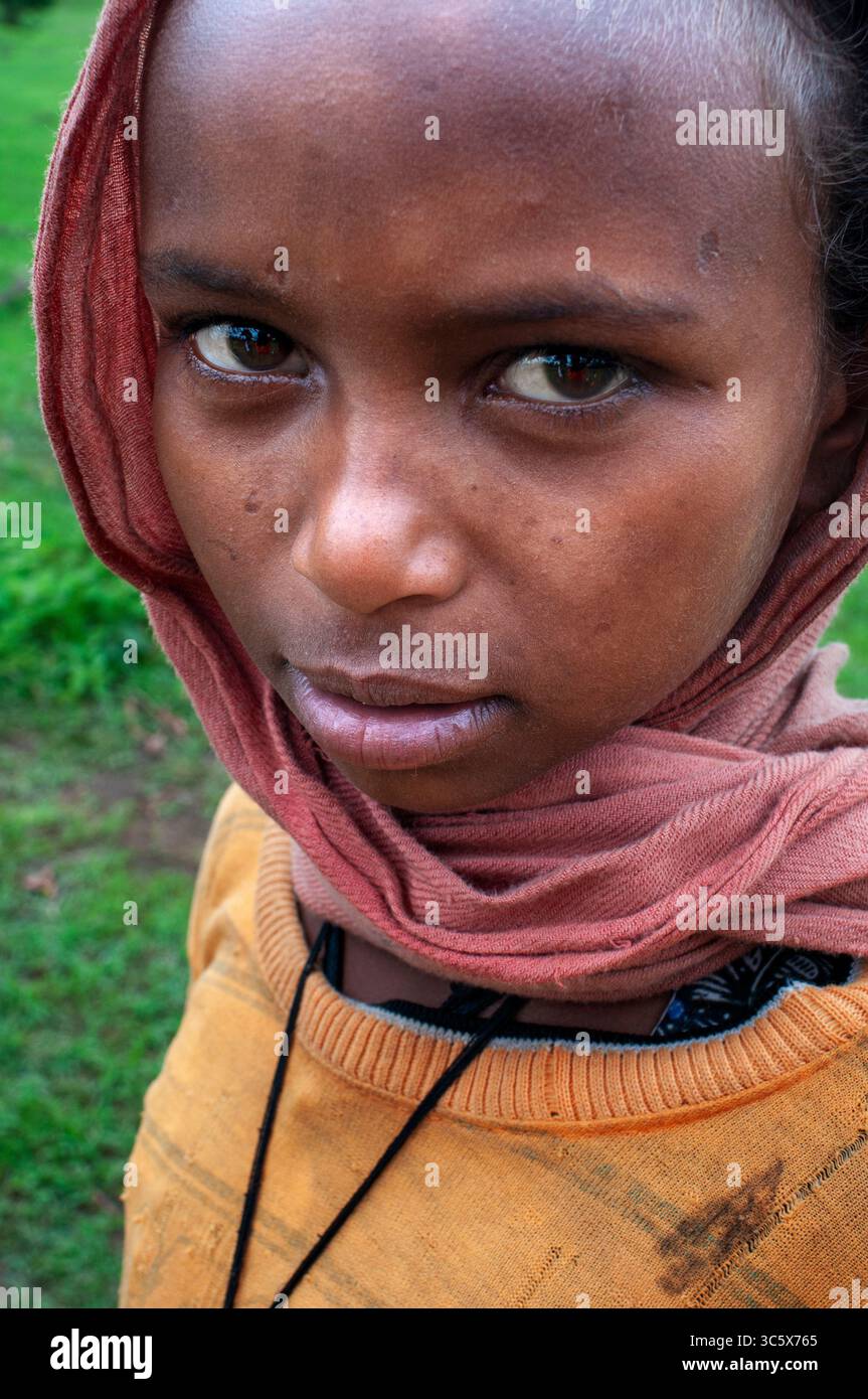 17. Juli 2012, Äthiopien: Tis Issat Oder Tissisat. Die Blue Nil Falls sind ein Wasserfall am Blue Nil in Äthiopien. Es ist auf Amharisch als Tis Abay bekannt, was „großer Rauch“ bedeutet. Er liegt am oberen Flusslauf, etwa 30 km flussabwärts von Bahir dar und dem Tana-See. (Kreditbild: © Sergi ReboredoZUMA Wire) Stockfoto