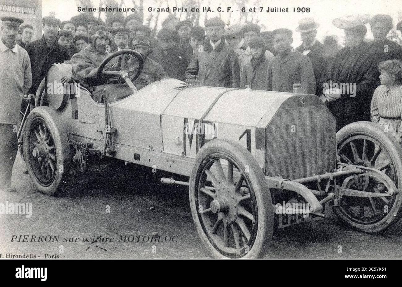 Motobloc Grand prix de la ACF 1908 2. Stockfoto