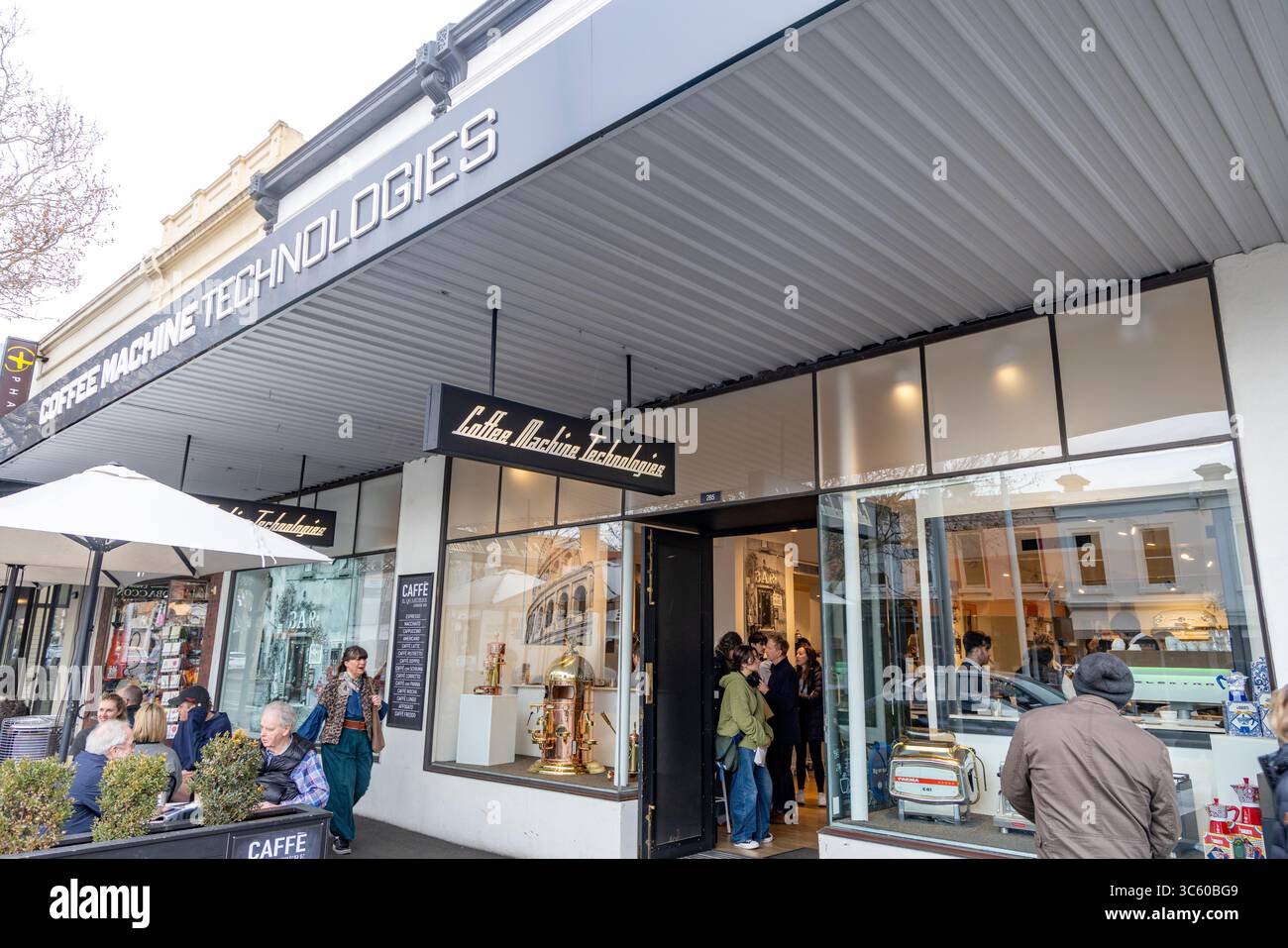 Carlton, Melbourne, Australien, Coffee Machine Technologies Espresso-Maschine-Händler für private und gewerbliche Kaffeemaschinen, Australien Stockfoto