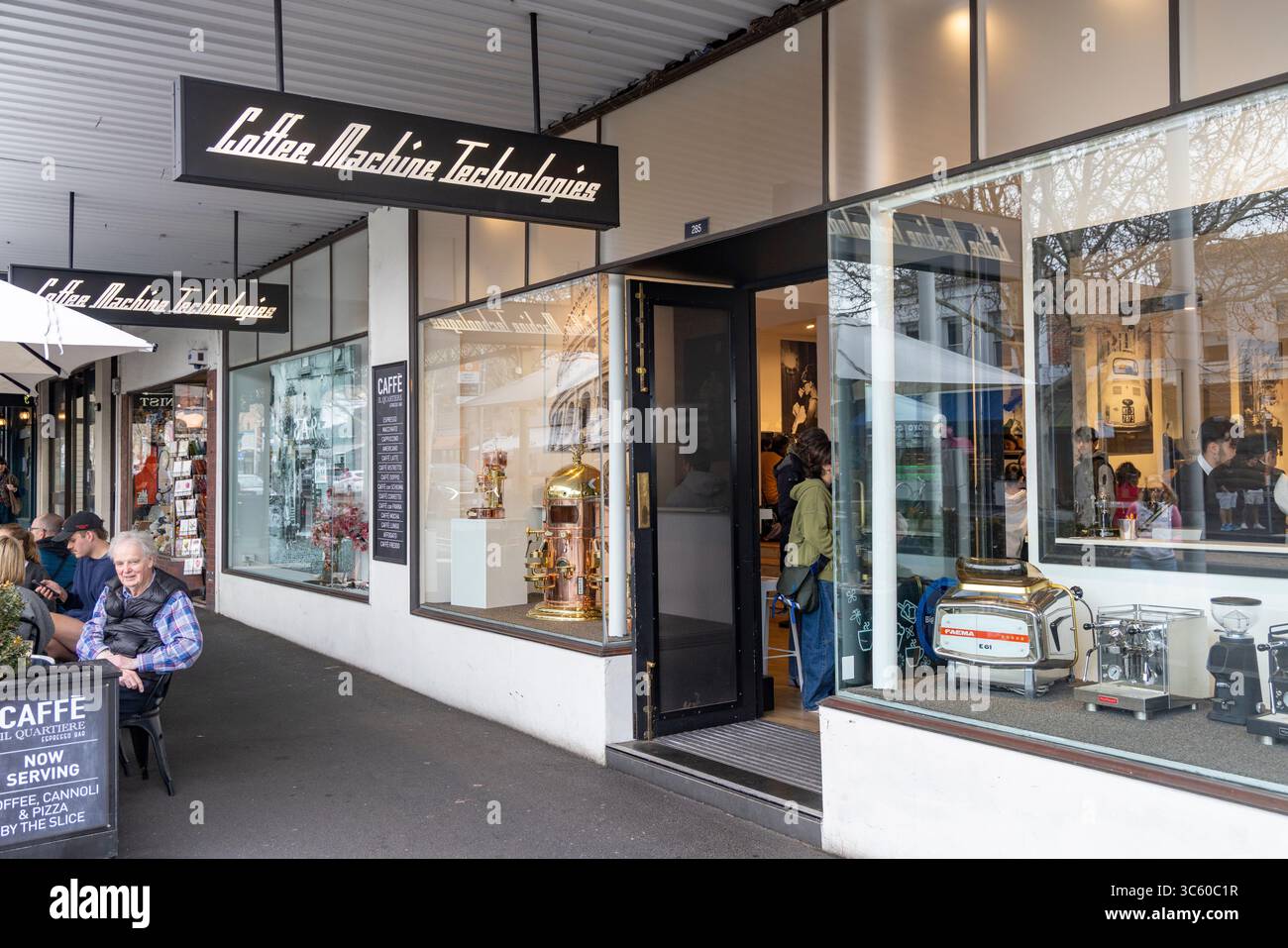 Carlton, Melbourne, Australien, Coffee Machine Technologies Espresso-Maschine-Händler für private und gewerbliche Kaffeemaschinen, Australien Stockfoto