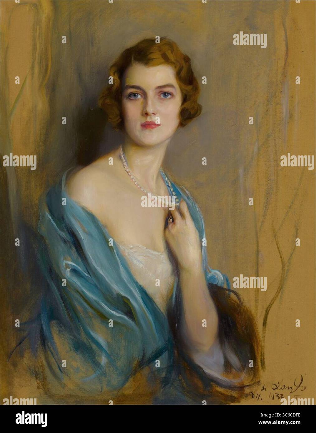 Mrs. William Burden, A. M. (geb. Margaret Livingston Partridge). Stockfoto