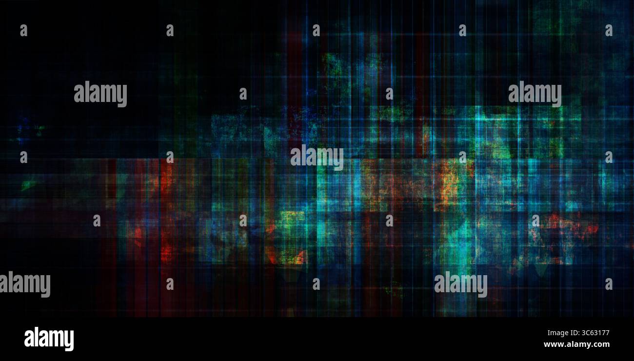 Grunge-Code-Hintergrundmuster Mit Digitalen Elementen Stockfoto