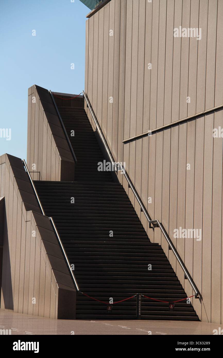 Interessante Winkel der Segel des Opernhauses von sydney Stockfoto