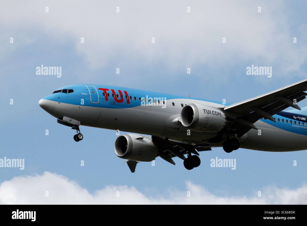 BOEING 737 MAX 8, G-TUMF Stockfoto