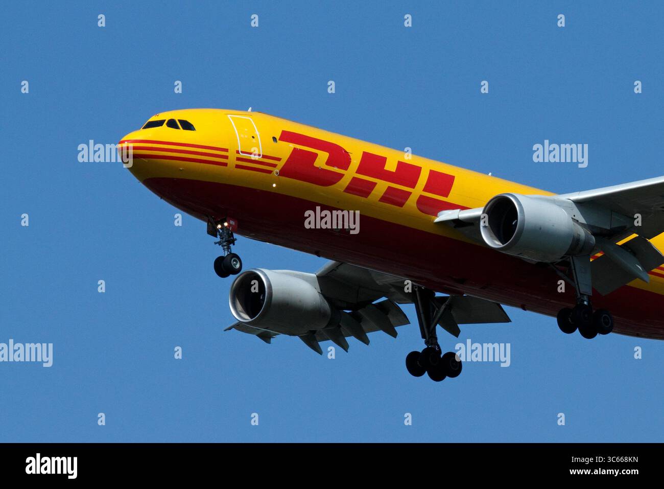 D-AZHN, Deutschland, Deutsch, registriert, Registrierung, Airbus A300-600(F) DHL Fragther. Stockfoto