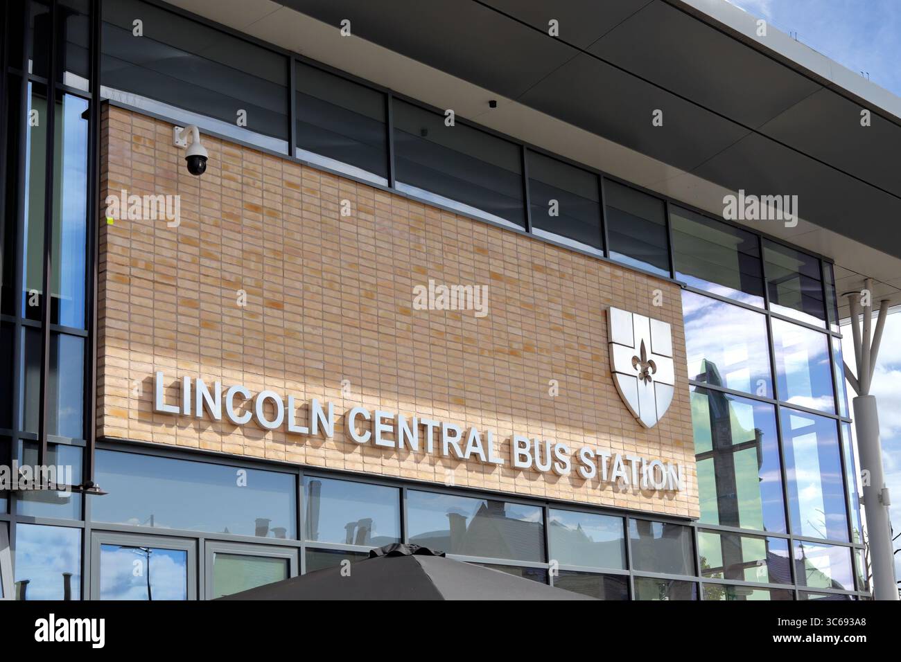Lincoln Central Bus Station, Lincolnshire, Großbritannien Stockfoto