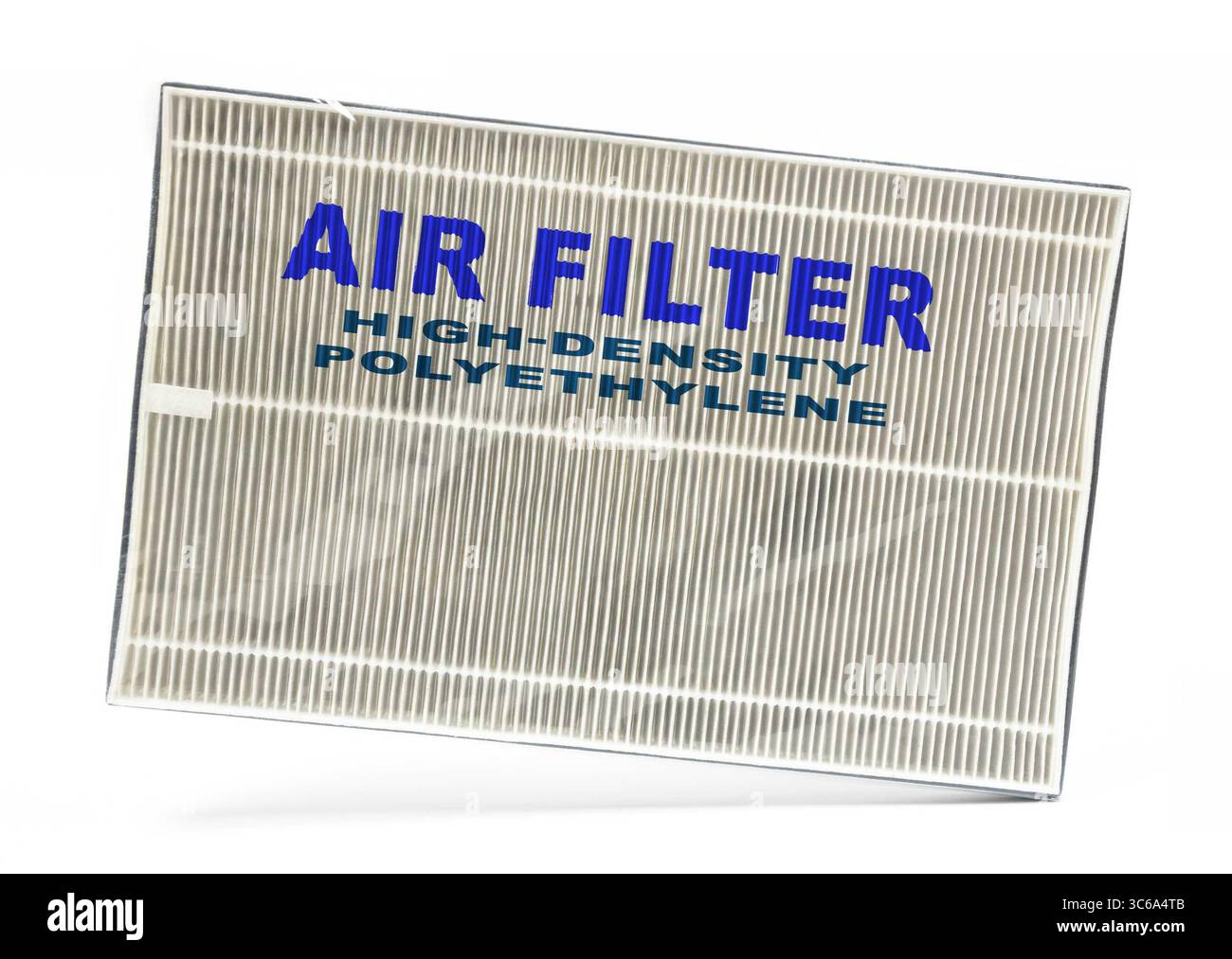 Robustes Polymer aus Polyethylen hoher Dichte für industrielle Filter. Stockfoto