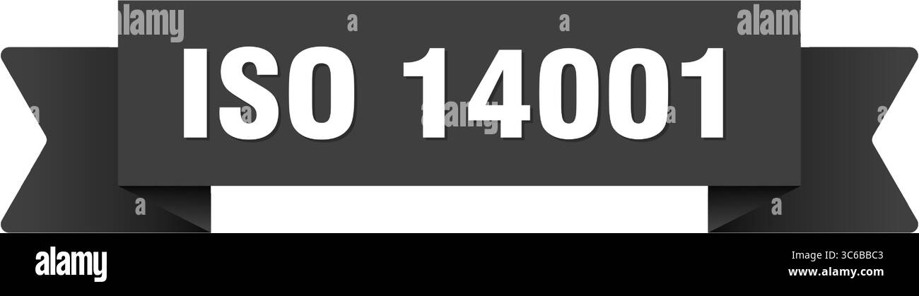 iso 14001-Band. iso 14001-Band isoliert auf transparentem Hintergrund Stock Vektor