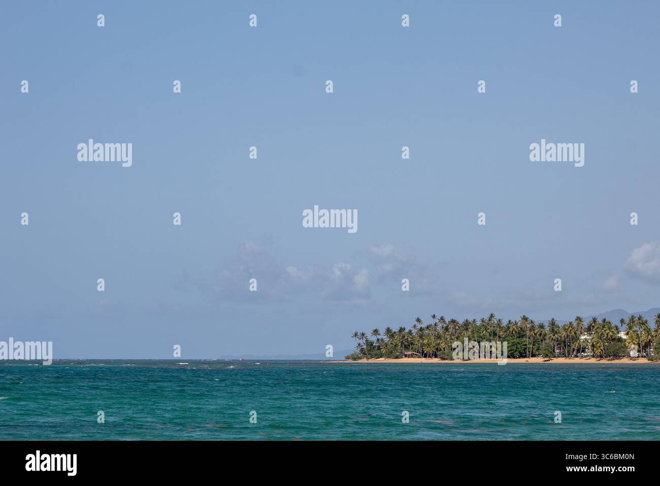 Kitesurfen in Playa Punta Popi, Las Terrenas, Dominkanische Republik Stockfoto