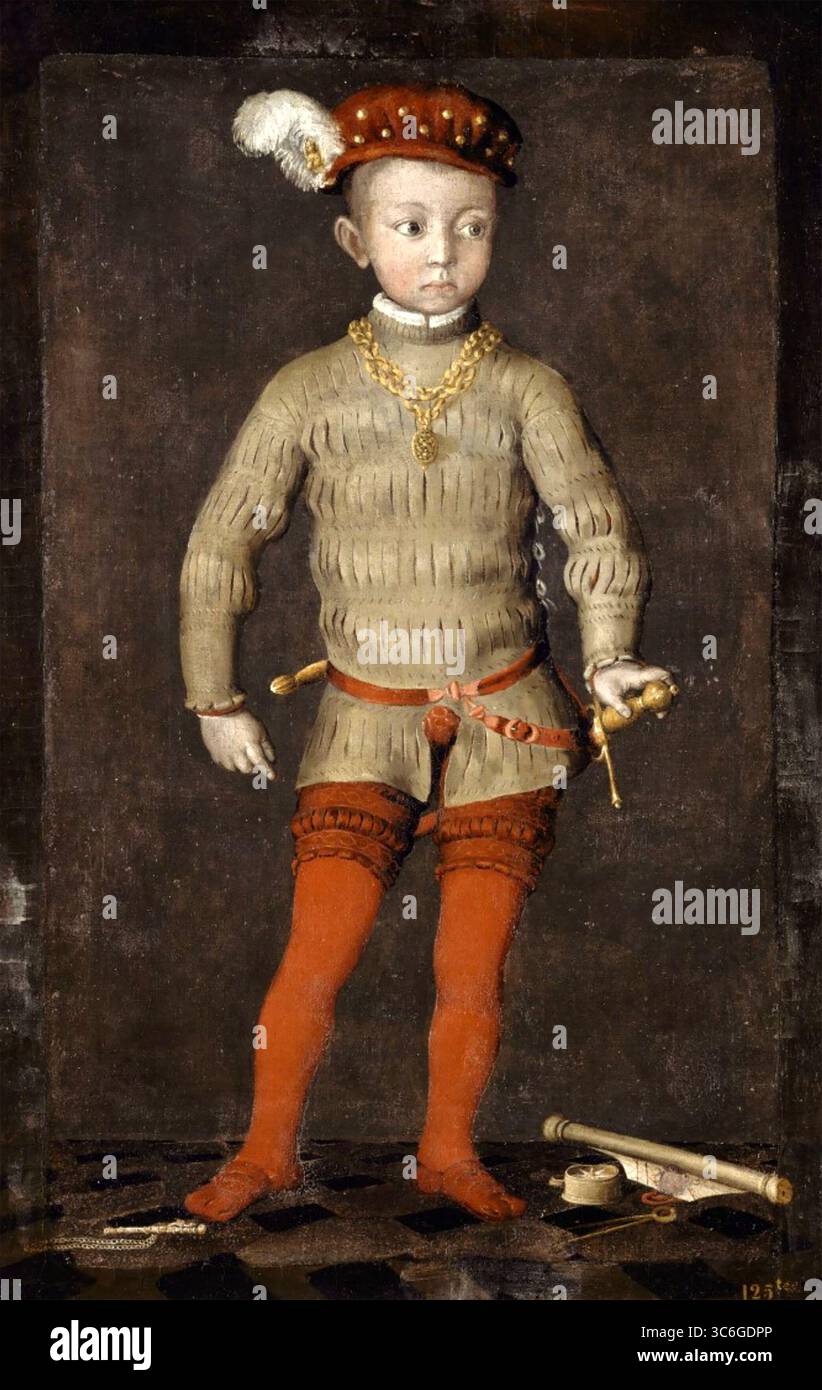 HEINRICH IV. Von FRANKREICH (1553–1610) als Kind Stockfoto