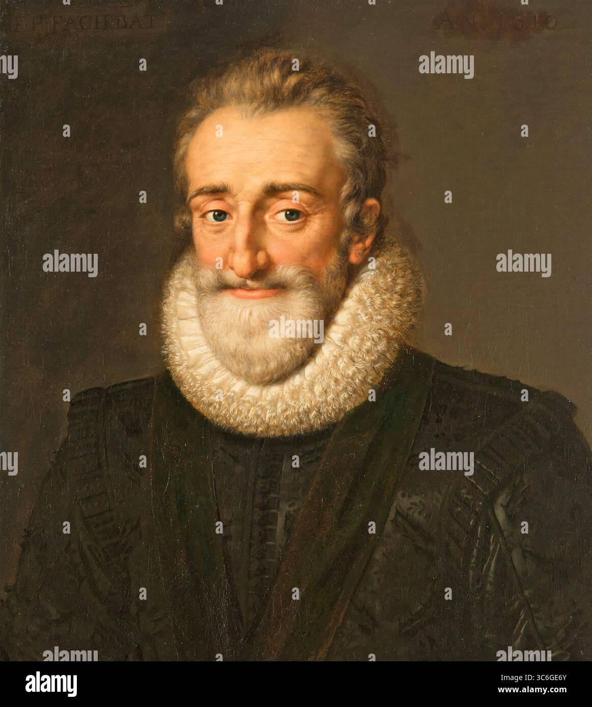 HEINRICH IV. Von FRANKREICH (1553–1610) 1610 von dem flämischen Künstler Frans Pourbus Stockfoto