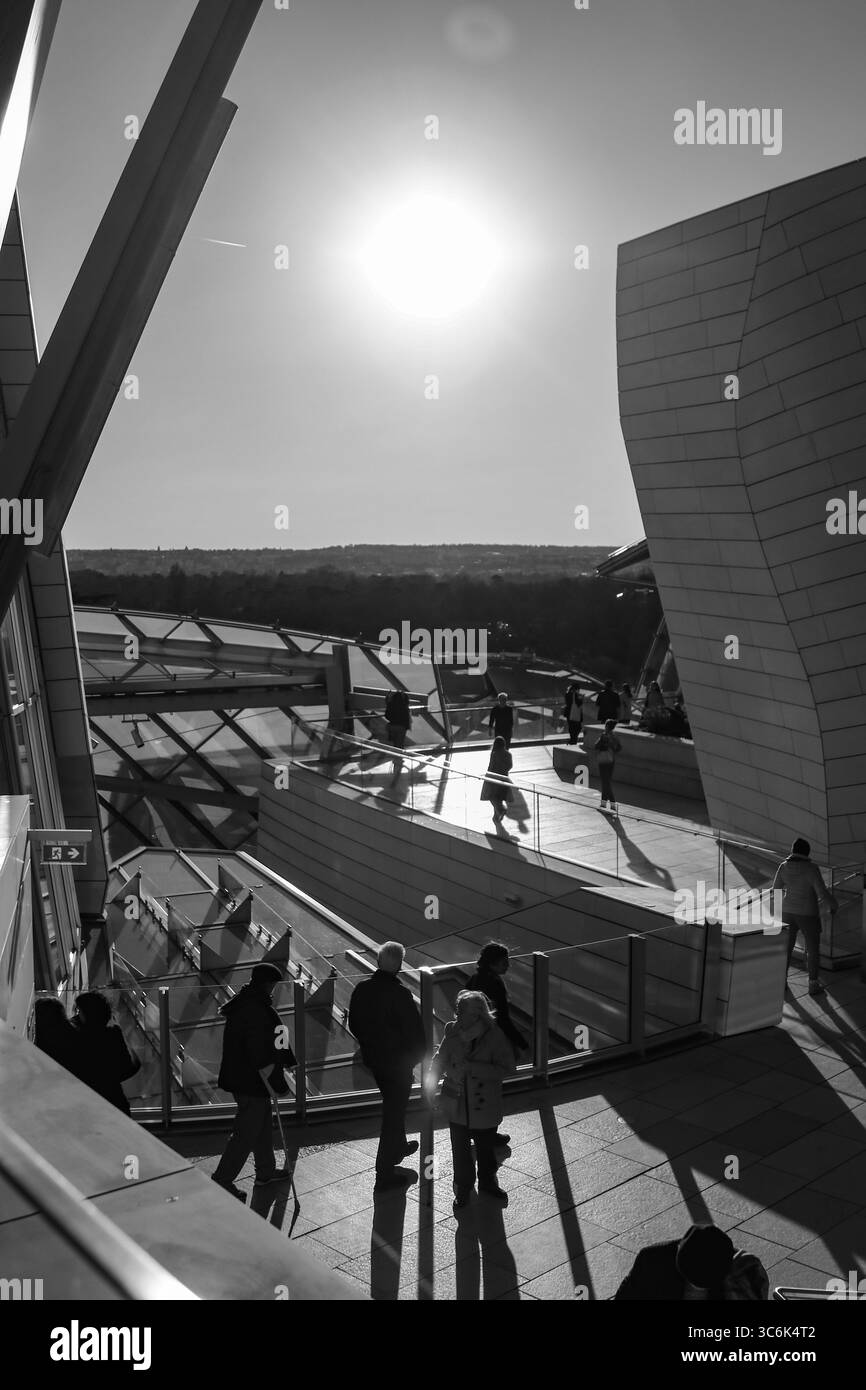 Fondation Louis Vuitton, Paris, Frankreich. Stockfoto