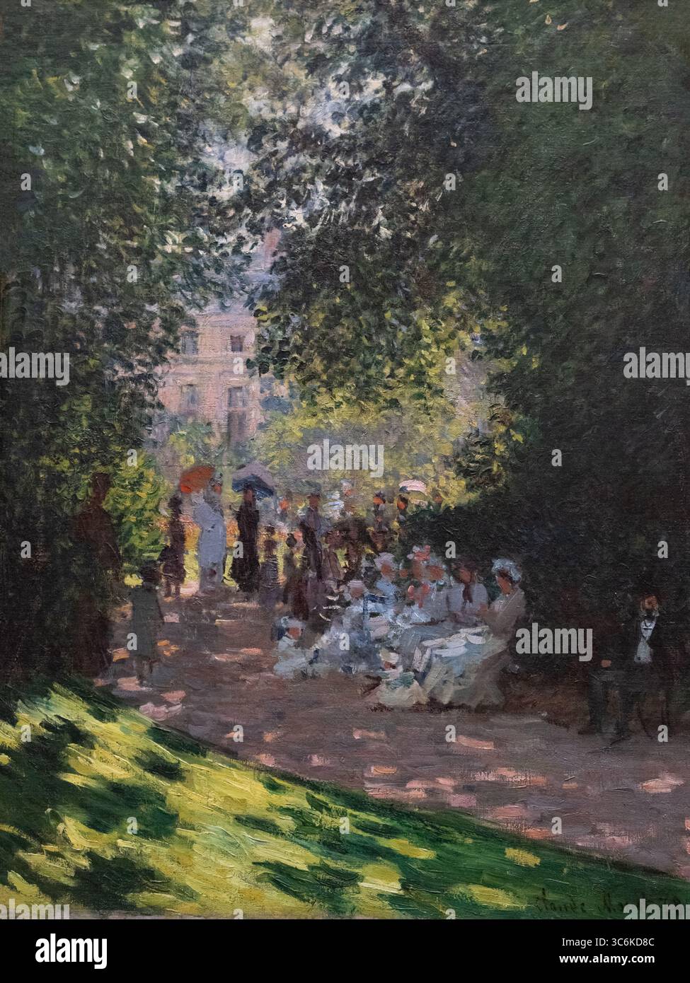 Gemälde namens Parc Monceau von Claude Monet im New York MET Art Museum Stockfoto