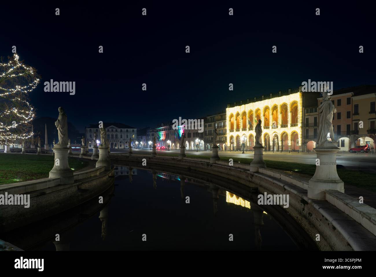 Platz Prato della Valle in Padua (Padua), Italien Stockfoto