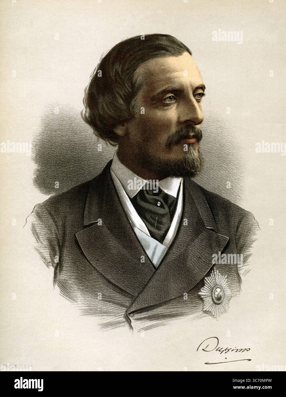 Earl of Dufferin Frederick Temple Hamilton-Temple-Blackwood, 1. Marquess of Dufferin and Ava, KP, GCB, GCSI, GCMG, GCIE, PC (* 21. Juni 1826 bis 12. Februar 1902) war ein britischer Beamter und prominentes Mitglied der viktorianischen Gesellschaft. Stockfoto