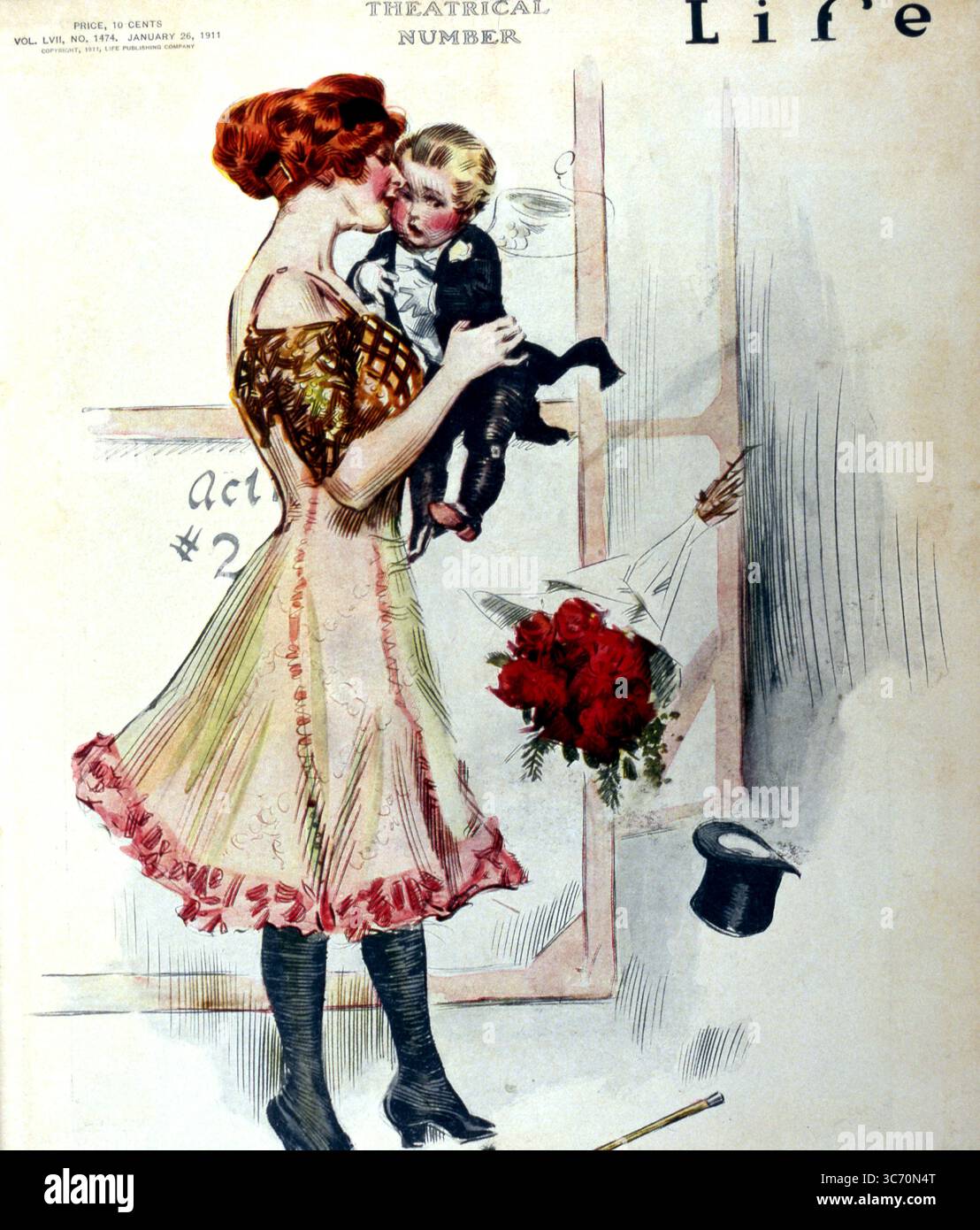 Life Magazine Frontcover - Band LVII No 1474 Theaternummer 26 Januar 1911 Stockfoto