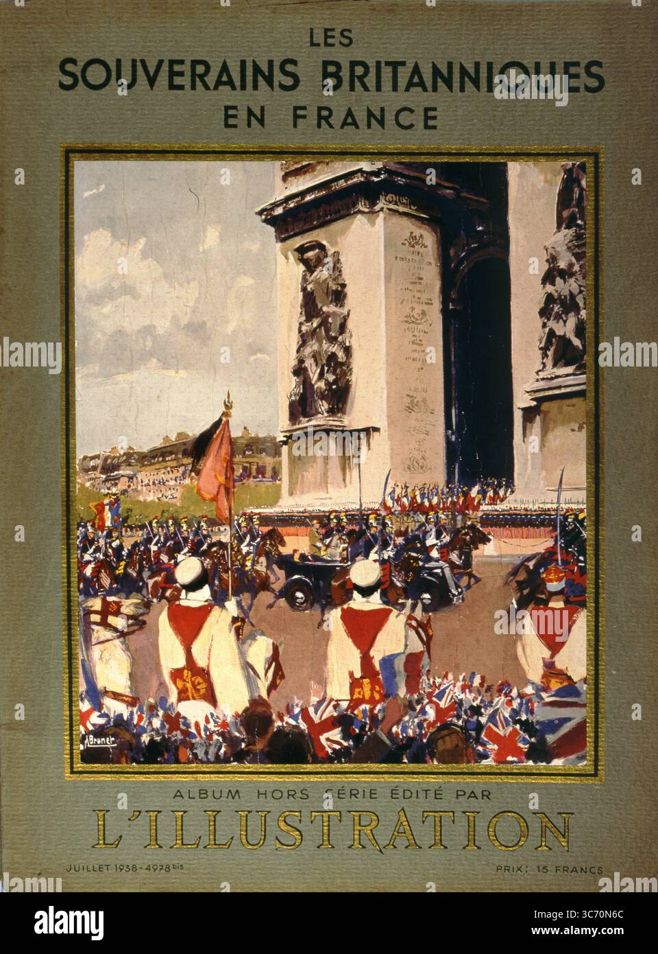 Französisches Magazin: L'Illustration Les Souverains Britanniques en France Stockfoto