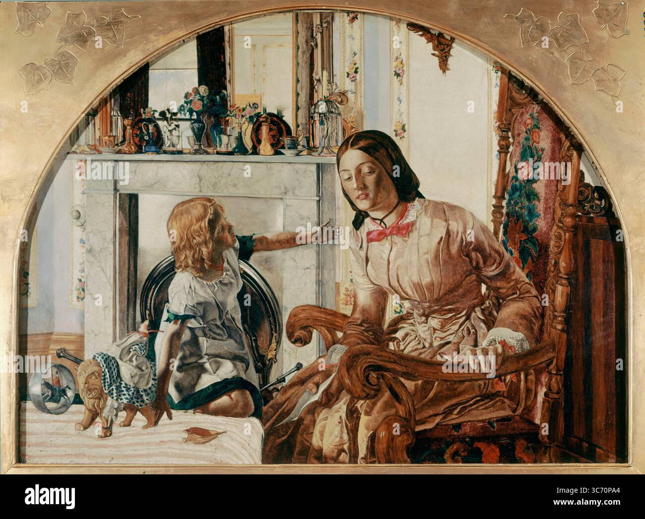 Mutter und Kind - 1854 von F. G. Stephens Stephens, Frederic George (1828–1907), britischer Kunstkritiker und Mitglied der Pre-Raphaelite Brotherhood ©TopFoto Stockfoto