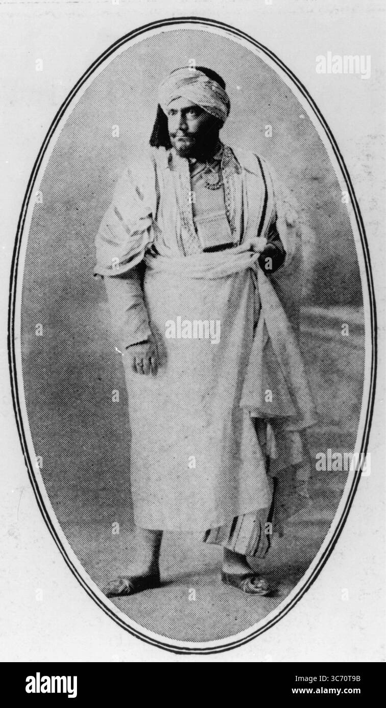 Enrico Caruso war ein berühmter italienischer Operntenor und einer der wichtigsten Pioniere auf dem Gebiet der Tonträgermusik. Fotoshows : Enrico Caruso als Araber 1911 Stockfoto