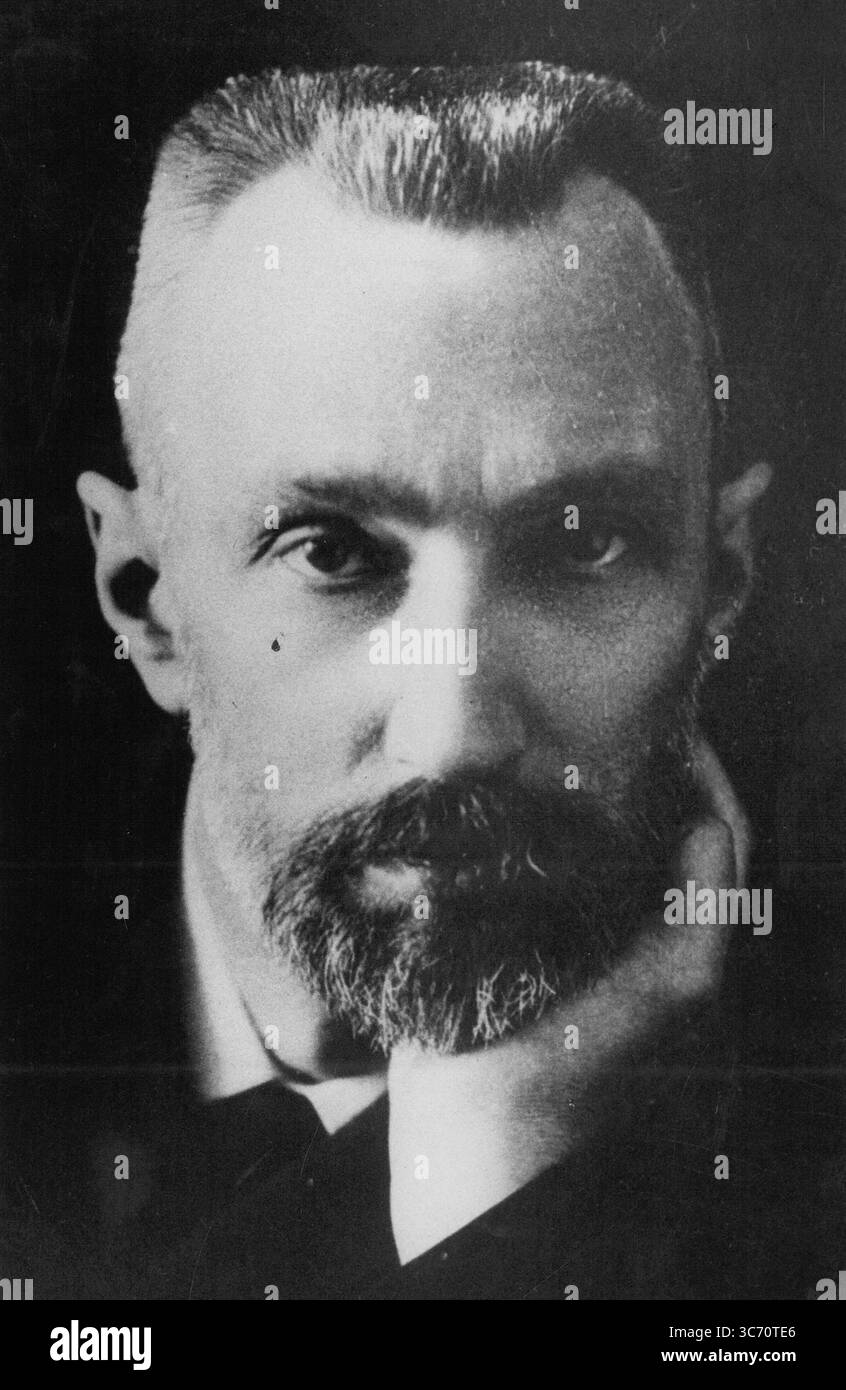 Pierre Curie (15. Mai 1859 - 19. April 1906) - französischer Physiker Stockfoto