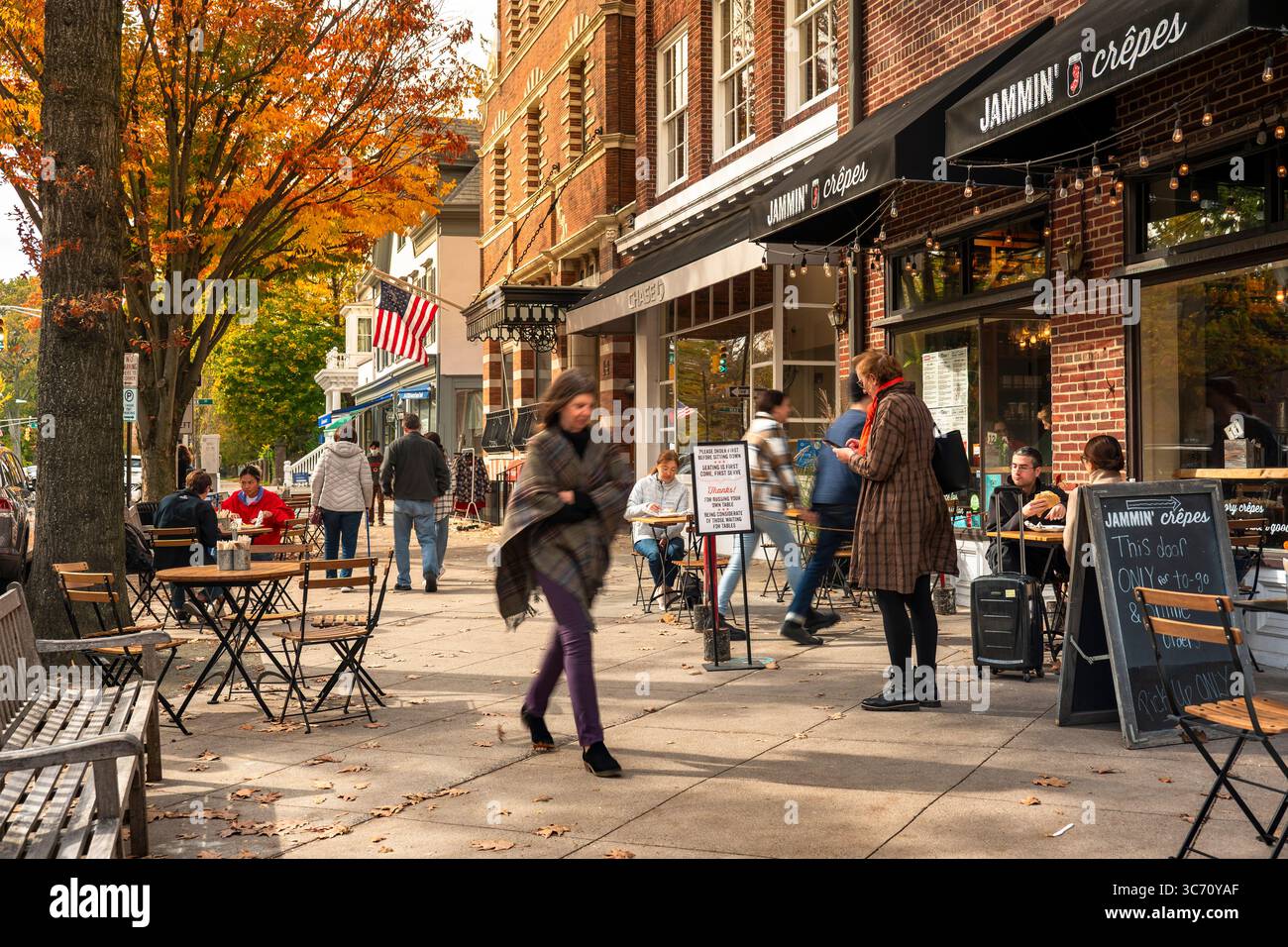 Princeton New Jersey Downtown Street am Ivy League University Campus Stockfoto Princeton New Jersey Downtown Street am Ivy League University Campus Stockfoto