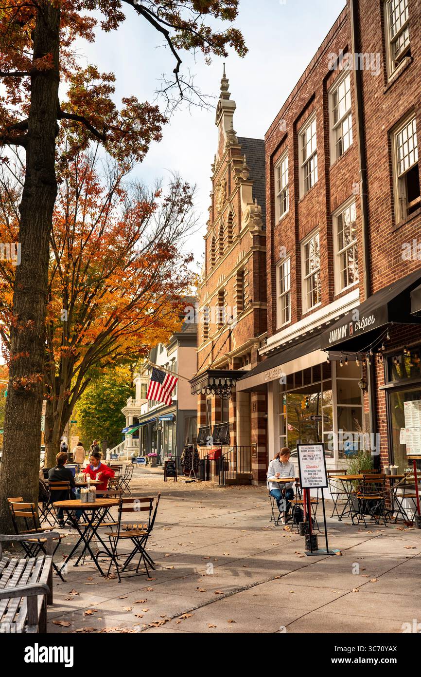 Princeton New Jersey Downtown Street am Ivy League University Campus Stockfoto Princeton New Jersey Downtown Street am Ivy League University Campus Stockfoto