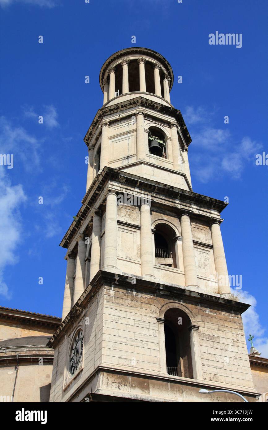 Rom-Stadt, Italien. Päpstliche Basilika St. Paul vor den Mauern. Bezirk Ostiense. Stockfoto