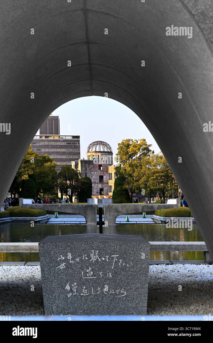 Atomic Dome Peace Park Hiroshima Japan Stockfoto
