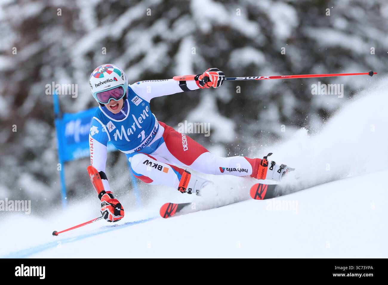 FIS Alpine Ladies Ski World Cup 2021 . Kronplatz, Plan de Corones, Italien am 26. Januar 2021. In Aktion Michelle Gisin (SUI) (Foto: Pierre Teyssot/ESPA-Images)(Credit Image: &Copy; ESPA Photo Agency/CSM via ZUMA Wire) Stockfoto