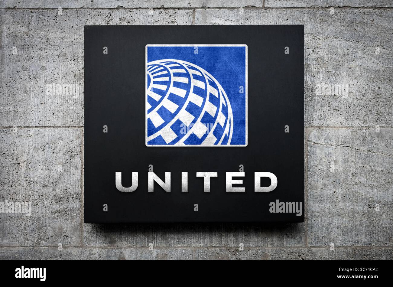 United Airlines – die wichtigste Fluggesellschaft der Vereinigten Staaten Stockfoto