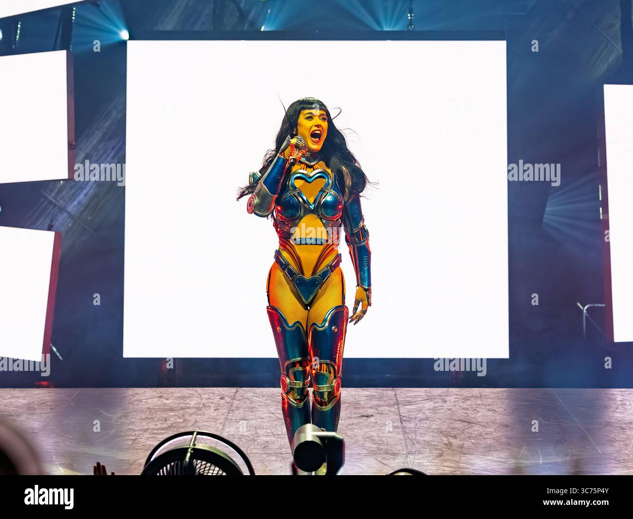 Katy Perry im Bell Centre auf ihrer Lifetimes Tour am 30. Juli 2025. Stockfoto