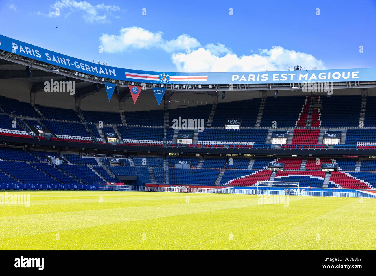 Parc des Princes, Fußballstadion der PSG, Paris, Frankreich Stockfoto