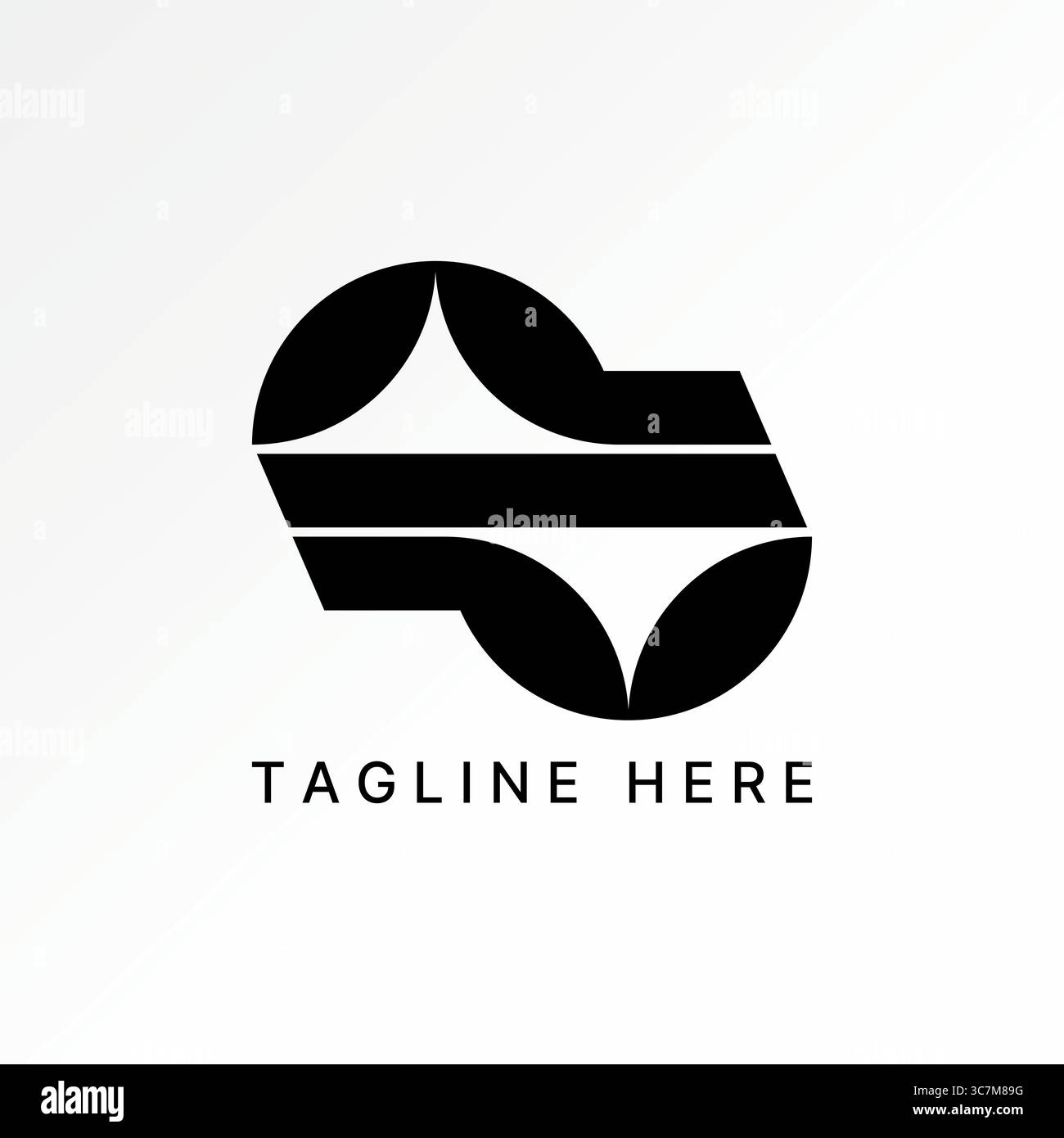 Logo Design Grafik Konzept kreative Premium Vektor Stock Top Sell Initial P Schriftart negative Raum Muster Twist Motiv Mode Business Marke Tech Sport Stock Vektor