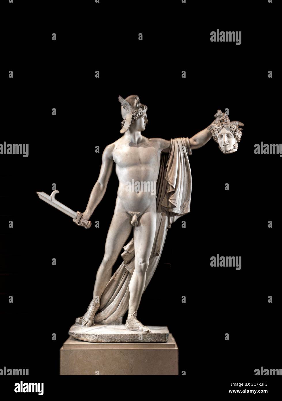 Perseus mit dem Kopf der Medusa von Antonio Canova im Jahre 1804-6 Stockfoto